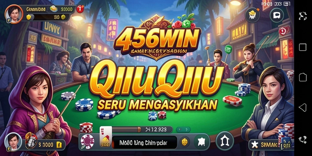 Tampilan gameplay seru di 456WIN yang penuh strategi QiuQiu.
