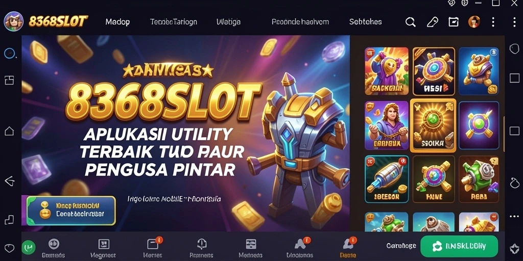 Screenshot utama 8368SLOT menampilkan tampilan antarmuka pengguna yang menarik.