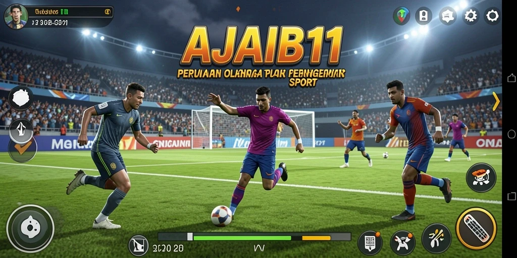 Tampilan gameplay AJAIB11 yang menarik dan mendebarkan.