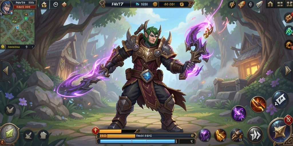 Screenshot menunjukkan aksi seru dari game ARPG FAV77