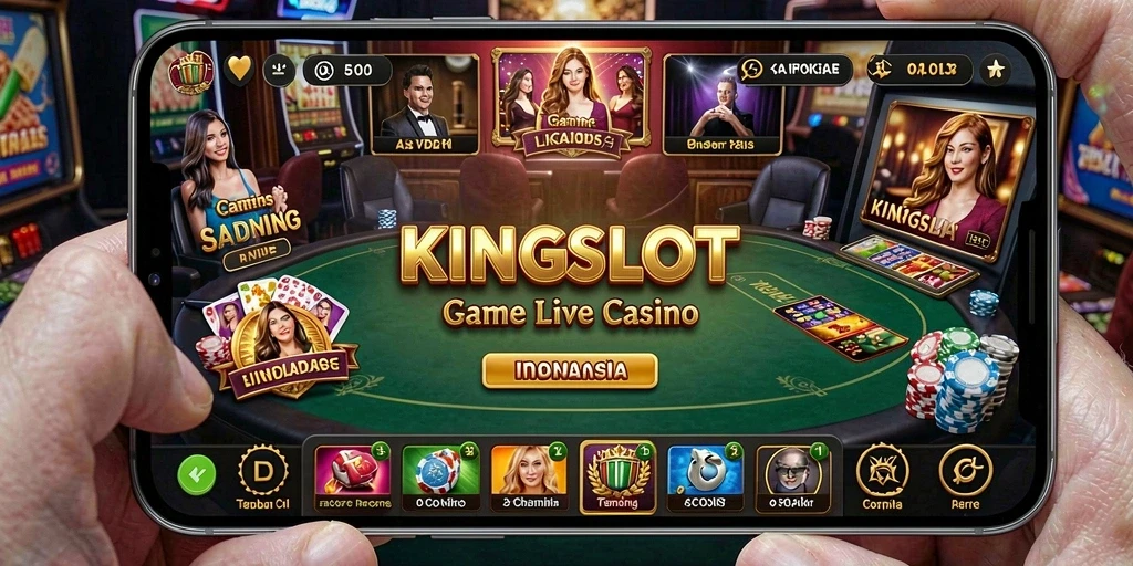 Gameplay seru dengan dealer langsung di KINGSLOT.
