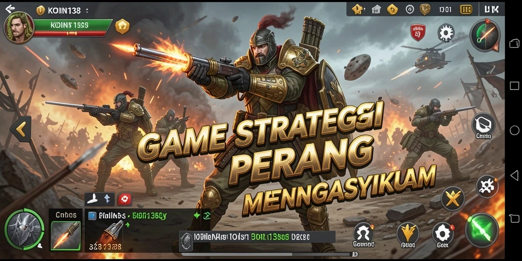 Screenshot gameplay KOIN138 menampilkan aksi strategi memacu adrenalin.