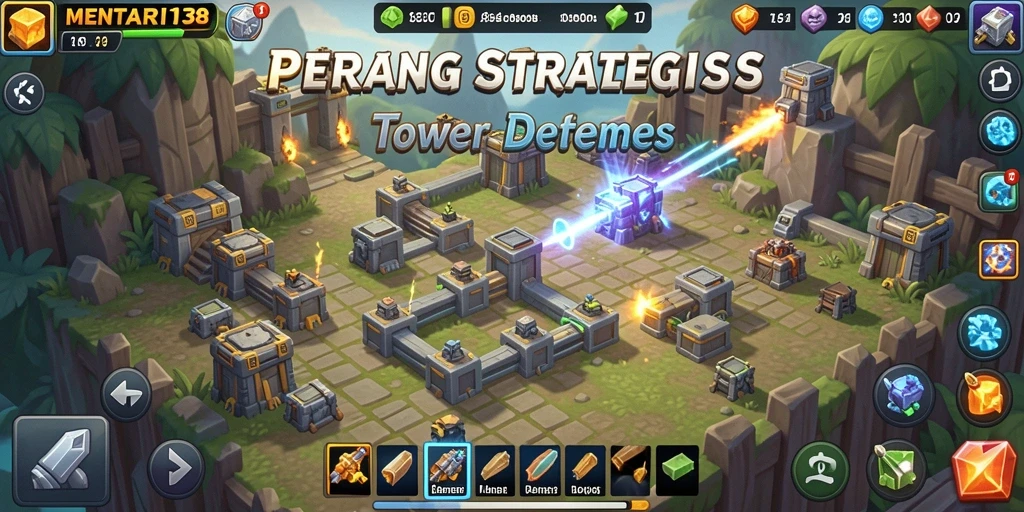 Tampilan gameplay MENTARI138 yang seru dan menarik dalam Tower Defense.