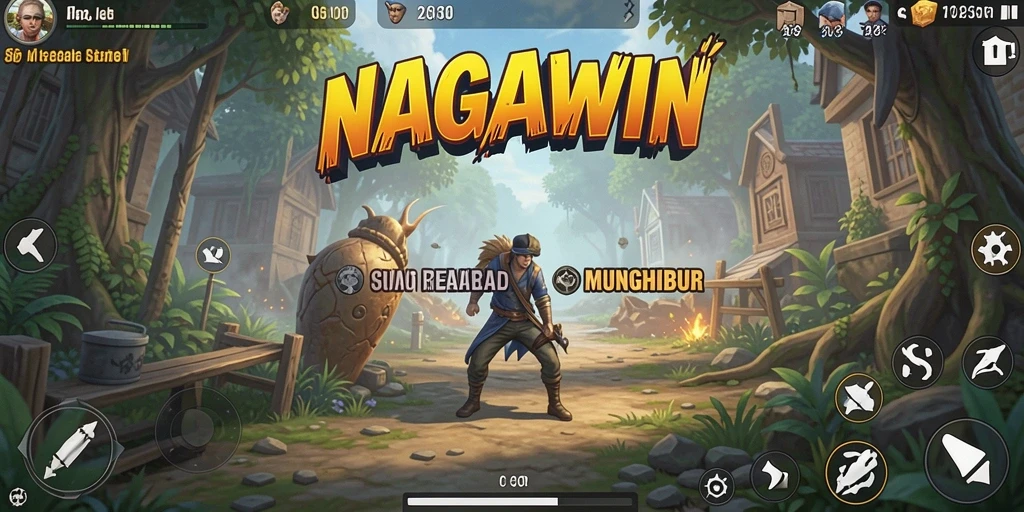 Screenshot gameplay <strong>NAGAWIN</strong> yang menunjukkan aksi menarik dalam simulasi.