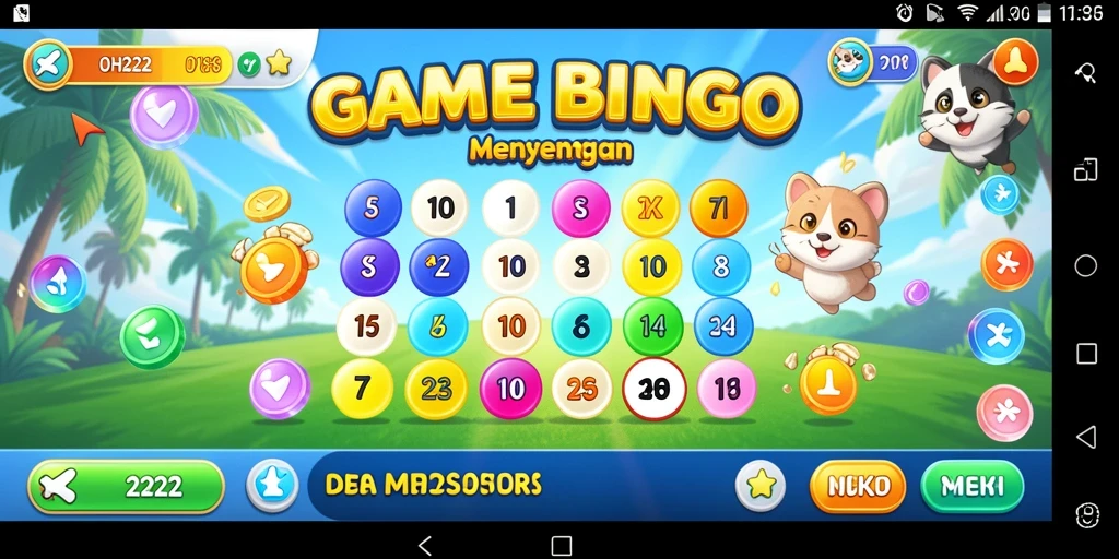 Tampilan gameplay Bingo yang menarik dan seru di OH222.