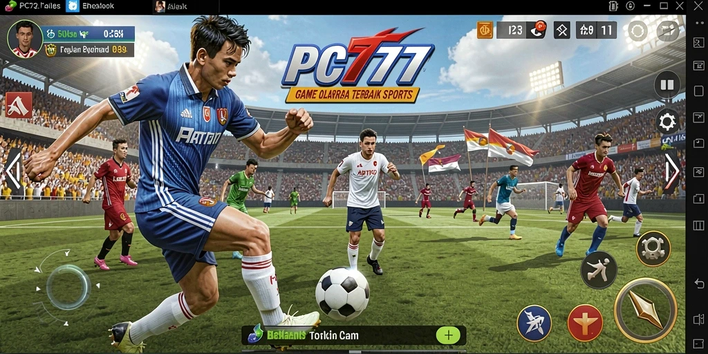 Screenshot utama PC777 menampilkan gameplay seru dalam olahraga.