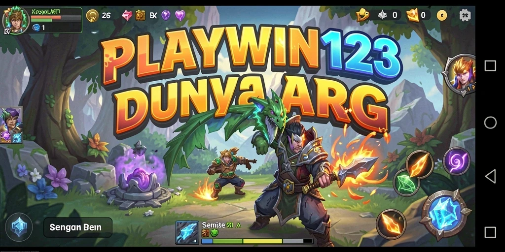 Tampilan gameplay seru dari PLAYWIN123 dengan pertempuran taktis.