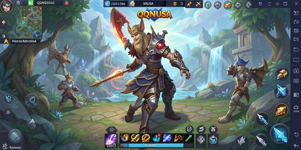 Tampilan gameplay QQNUSA yang menakjubkan dalam pertempuran epik.
