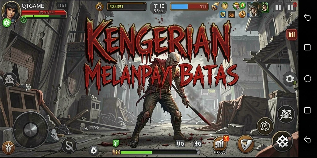 Tangkapan layar menunjukkan momen menegangkan dalam gameplay Horror.