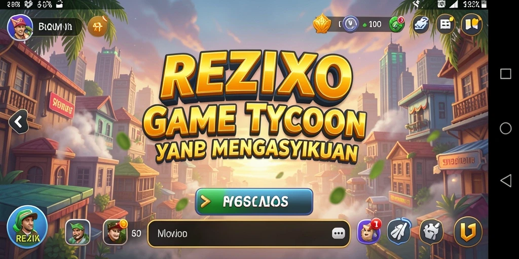 Tampilan gameplay Tycoon yang menawan dan menarik di REZIXO.