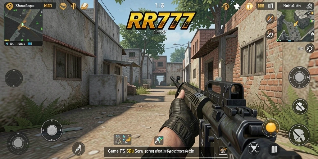Tampilan gameplay intens dari RR777 yang menarik perhatian.