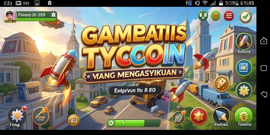 Tampilan gameplay RR89 yang penuh warna dan dinamis.