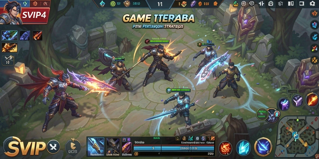 Tampilan gameplay seru dari SVIP4 dalam pertempuran strategis.