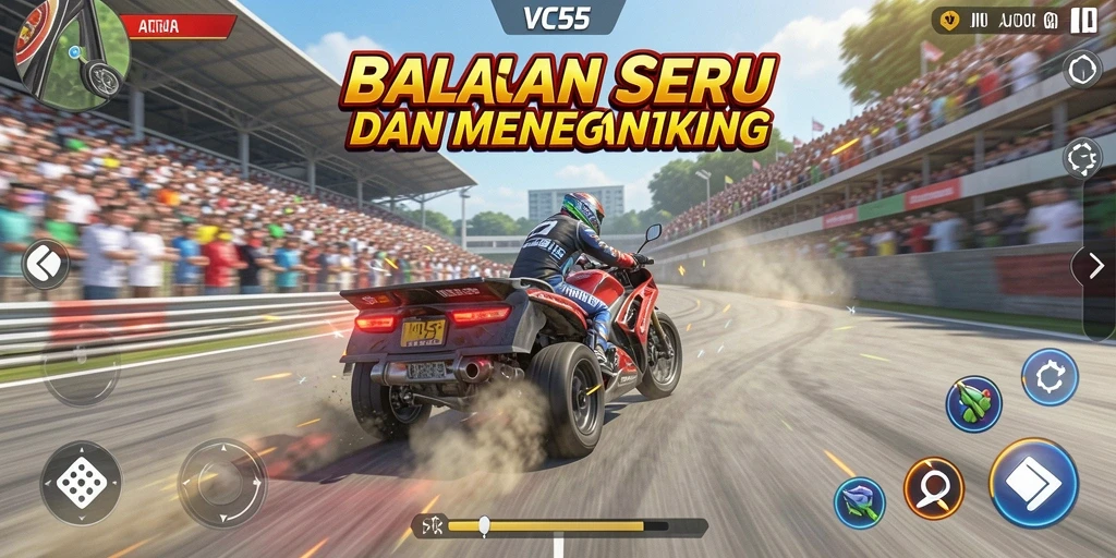Tampilan gameplay VC55 yang seru dan menegangkan.