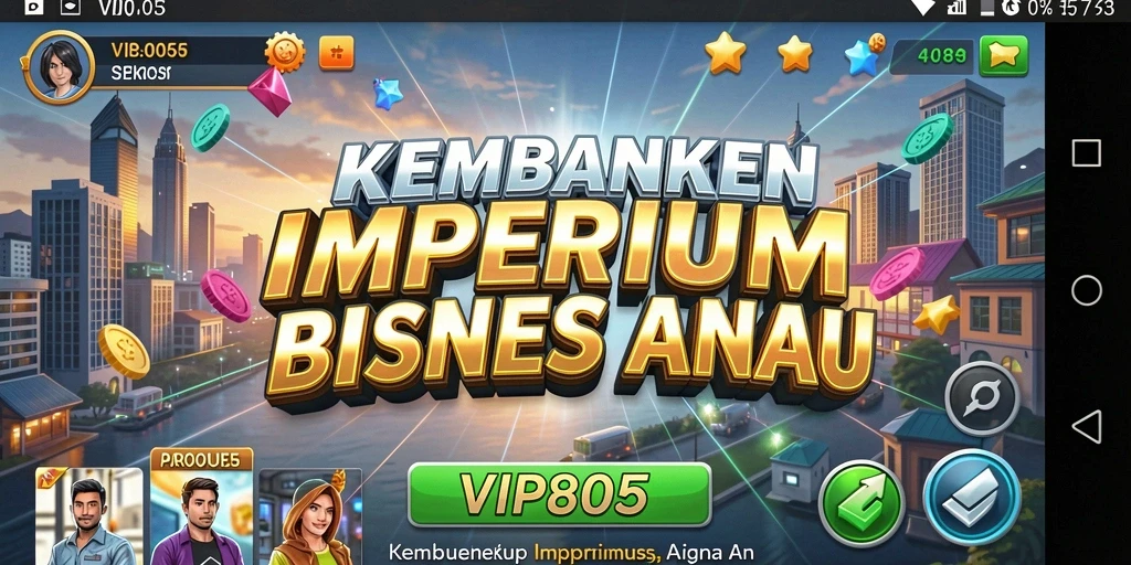 Screenshot VIP805 menunjukkan pengelolaan bisnis yang menarik dan strategis.