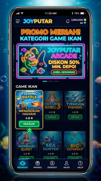 Aplikasi yang berhasil diunduh dari joyputar dengan antarmuka yang sederhana.